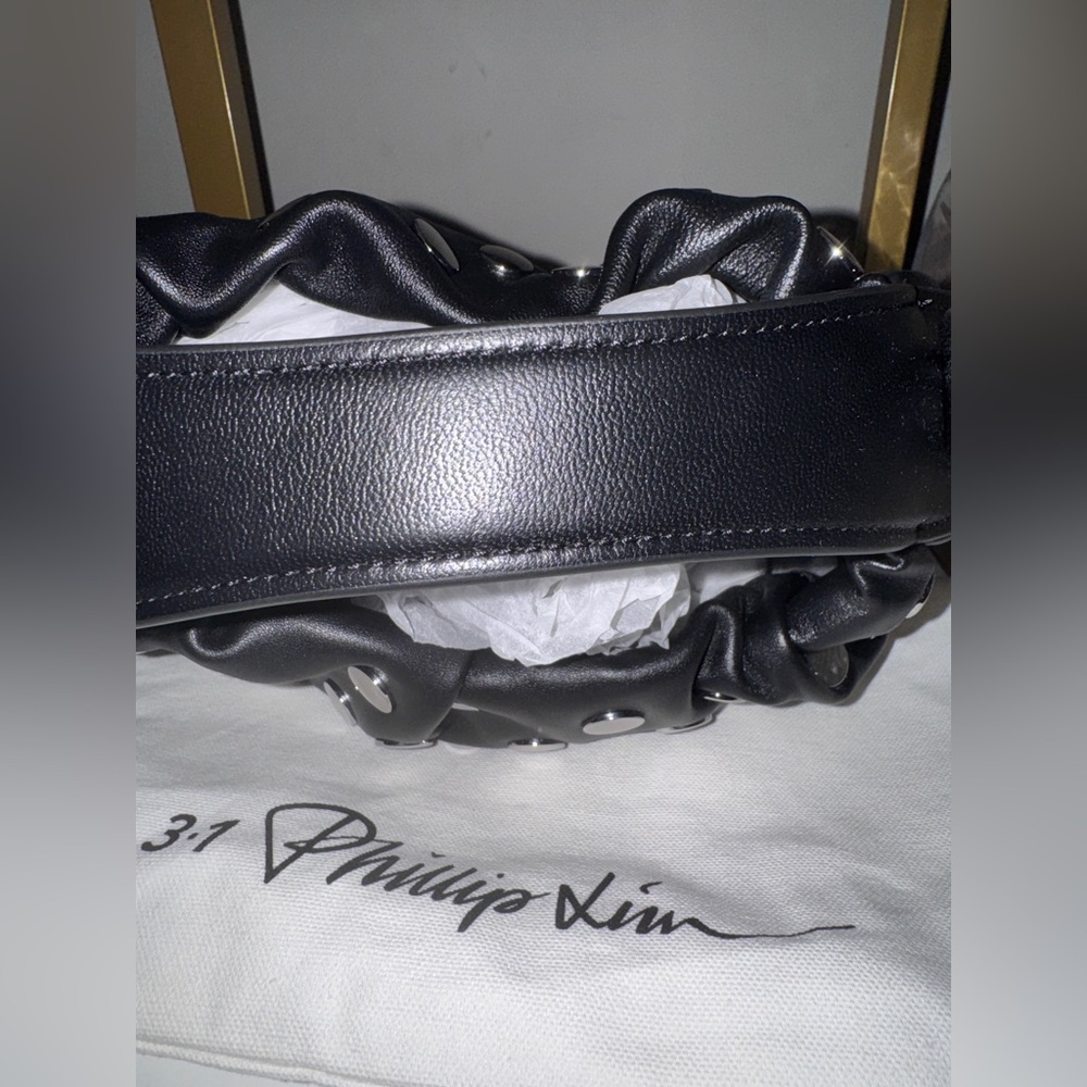3.1 PHILLIP LIM Silver Studded Shoulder Bag - Picture 6 of 9